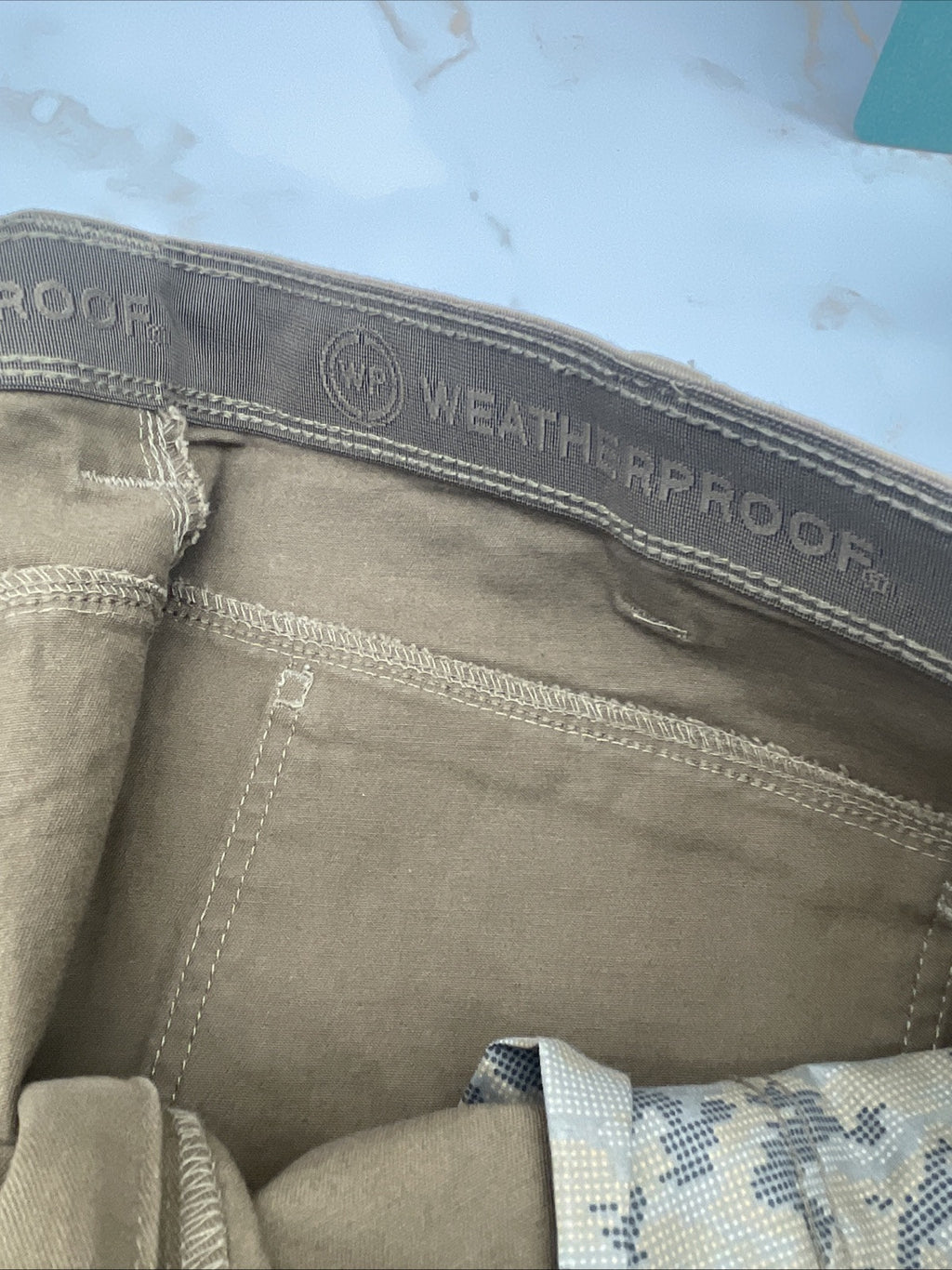 Weatherproof Men's Stretch Straight Fit Commuter Flex WaistbandPant Cedar 38x30