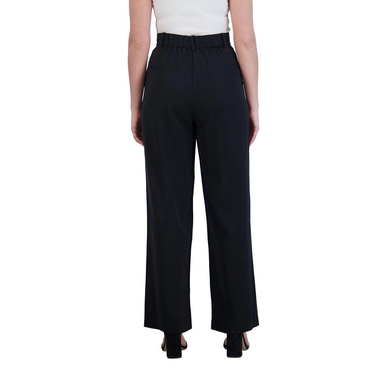 French Connection Ladies Wide Leg Classic Pleat Dress Trouser Black  Size L