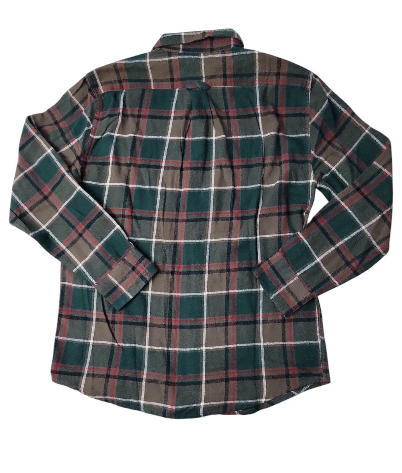 Eddie Bauer Men's 100% Cotton Easy Care Warm Brushed Twill Flannel Shirt Size L